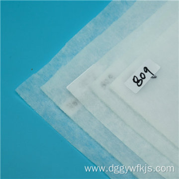 Non-woven white filter filled with fluffy cotton